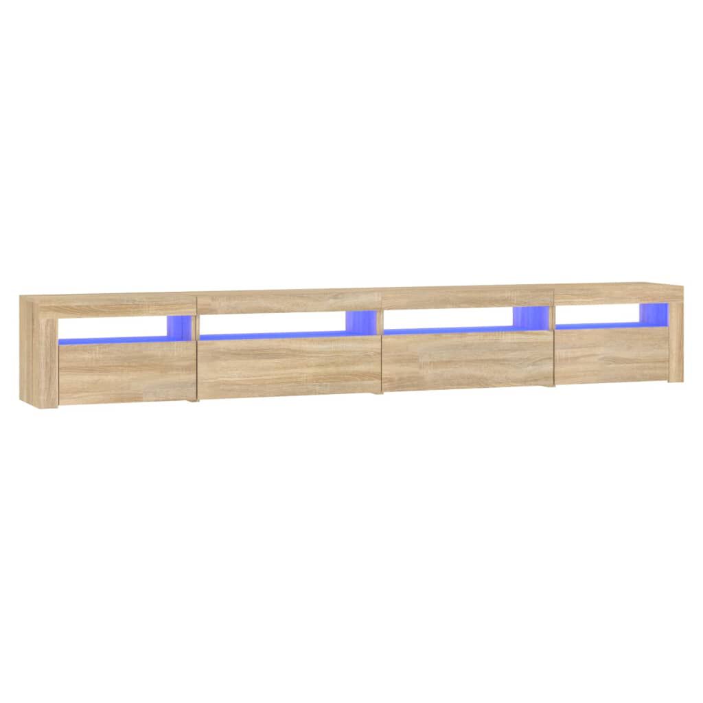 vidaXL Έπιπλο Τηλεόρασης με LED Sonoma Δρυς 270x35x40 εκ.