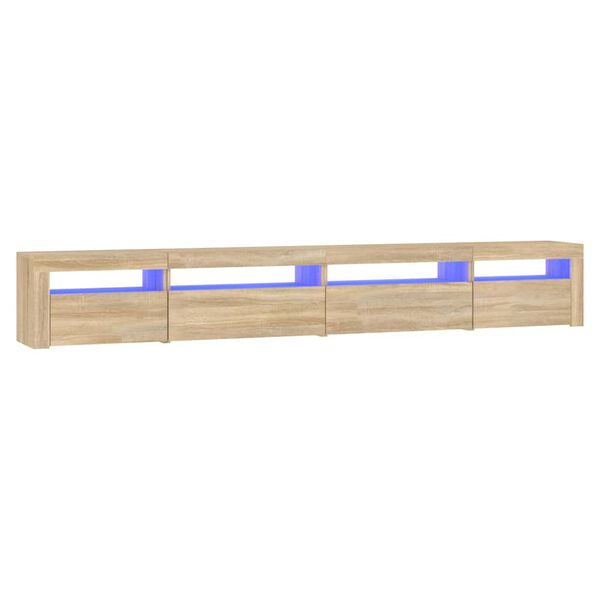 vidaXL Έπιπλο Τηλεόρασης με LED Sonoma Δρυς 270x35x40 εκ.