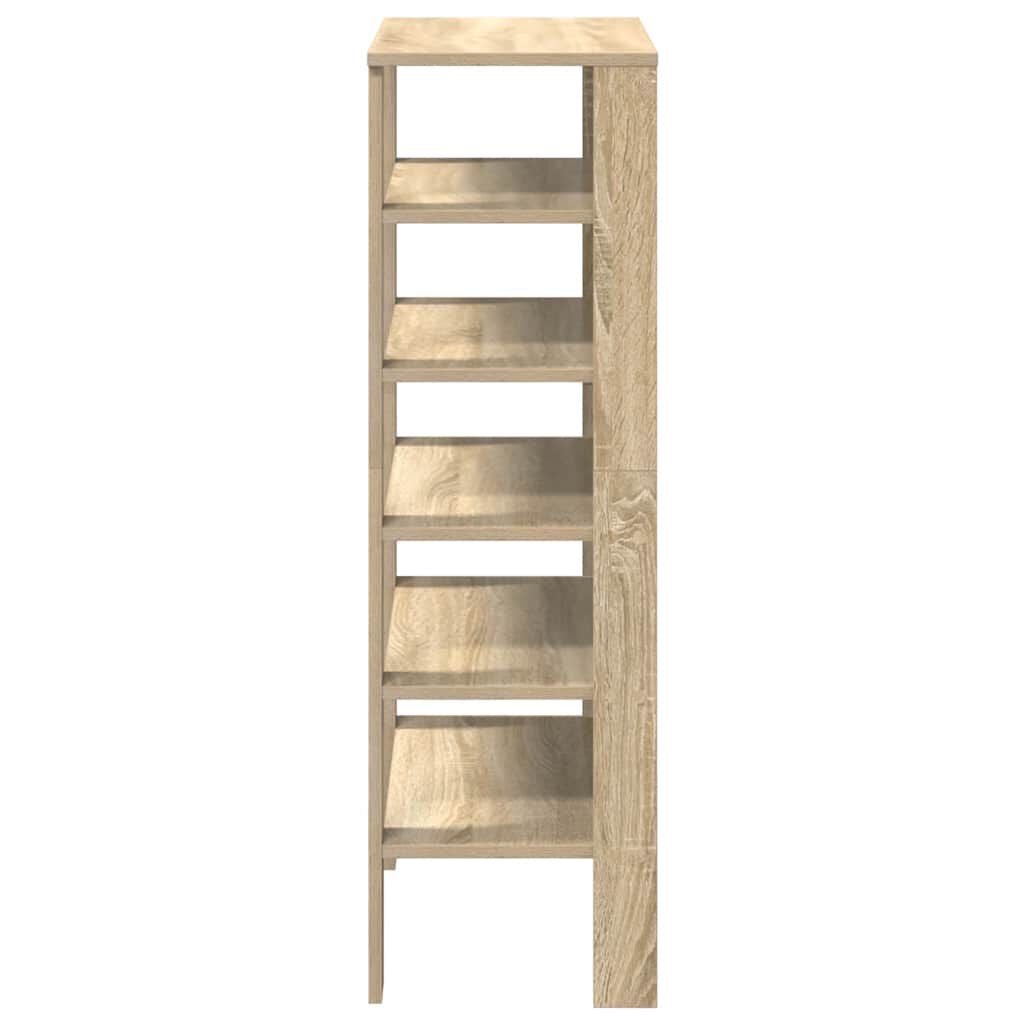 vidaXL Παπουτσοθήκη Sonoma Δρυς 61x32x105 εκ. Επεξεργασμένο Ξύλο