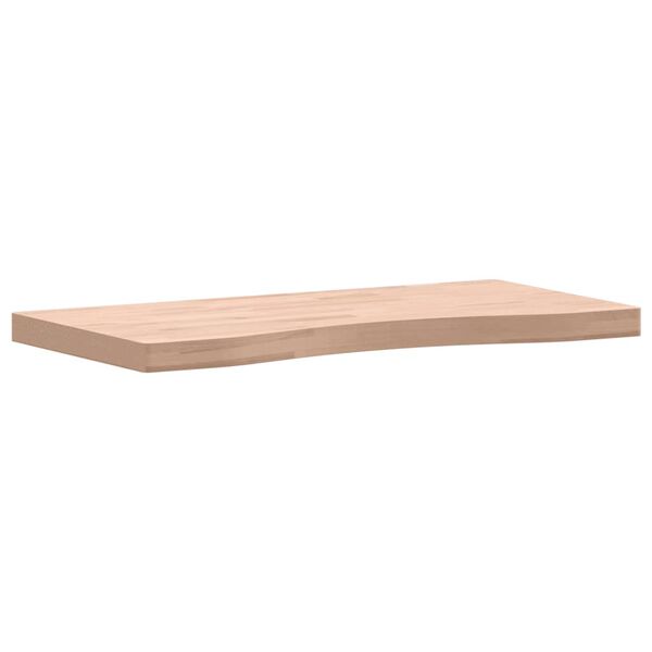 vidaXL Επιφάνεια Εργασίας 80x(36-40)x4 εκ. από Μασίφ Ξύλο Οξιάς