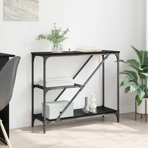 vidaXL &Tau;&rho;&alpha;&pi;έ&zeta;&iota; &kappa;&omicron;&nu;&sigma;ό&lambda;&alpha;&sigmaf; &Mu;&alpha;ύ&rho;&eta; &Omicron;&xi;&upsilon;ά 88,5 x 30 x 75 &epsilon;&kappa;.