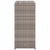 vidaXL Ντουλάπι Αποθήκευσης Κήπου Γκρι 105x55x113 εκ. Συνθετικό Ρατάν