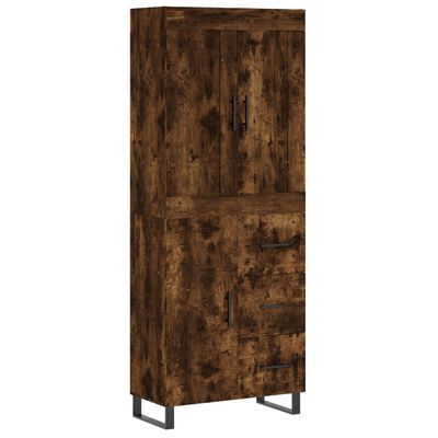 vidaXL Ντουλάπι Καπνιστή Δρυς 69,5x34x180 εκ. από Επεξεργασμένο Ξύλο