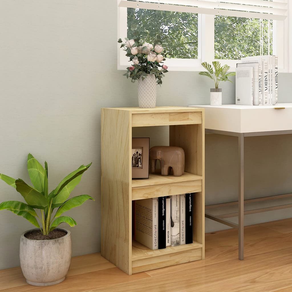 vidaXL Βιβλιοθήκη 40 x 30 x 71,5 εκ. από Μασίφ Ξύλο Πεύκου