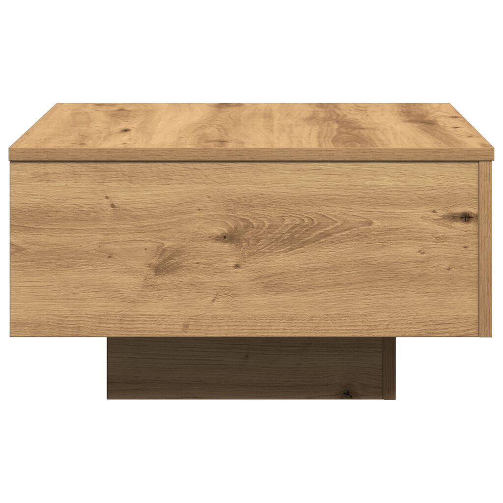 vidaXL Τραπέζι Σαλονιού Artisian από Δρυό 55x55x31 εκ. Φτιαγμένο από ξύλο