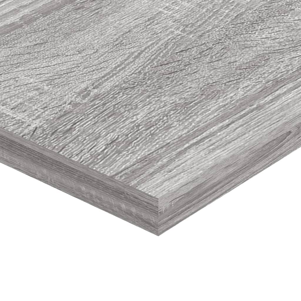 vidaXL Ράφια Τοίχου 4 τεμ. Γκρι Sonoma 60x20x1,5 εκ. Επεξεργ. Ξύλο