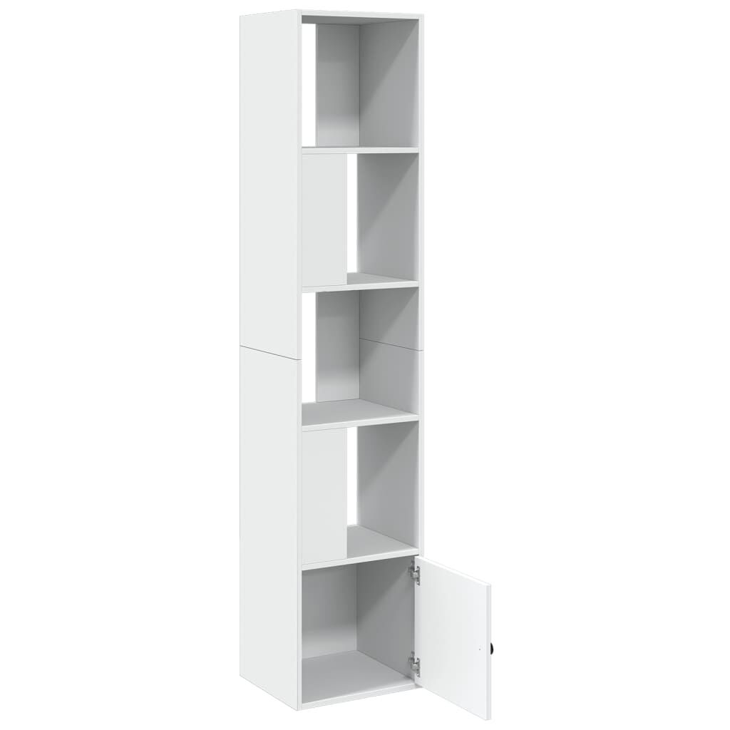 vidaXL Βιβλιοθήκη Λευκή 40x36x189 εκ. από Επεξεργασμένο Ξύλο