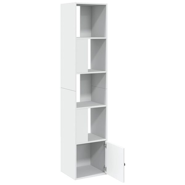 vidaXL Βιβλιοθήκη Λευκή 40x36x189 εκ. από Επεξεργασμένο Ξύλο
