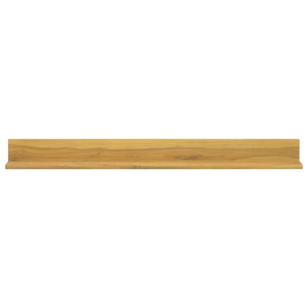 vidaXL Ράφια Τοίχου 2 τεμ. 110 x 10 x 10 εκ. από Μασίφ Ξύλο Teak