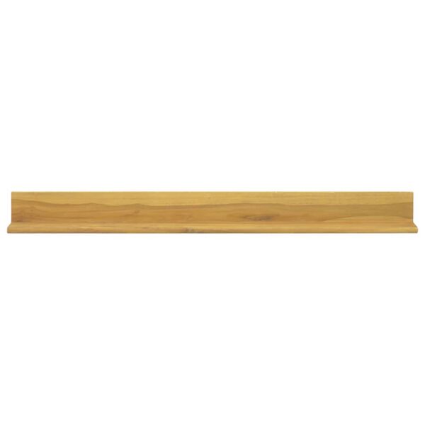 vidaXL Ράφια Τοίχου 2 τεμ. 110 x 10 x 10 εκ. από Μασίφ Ξύλο Teak