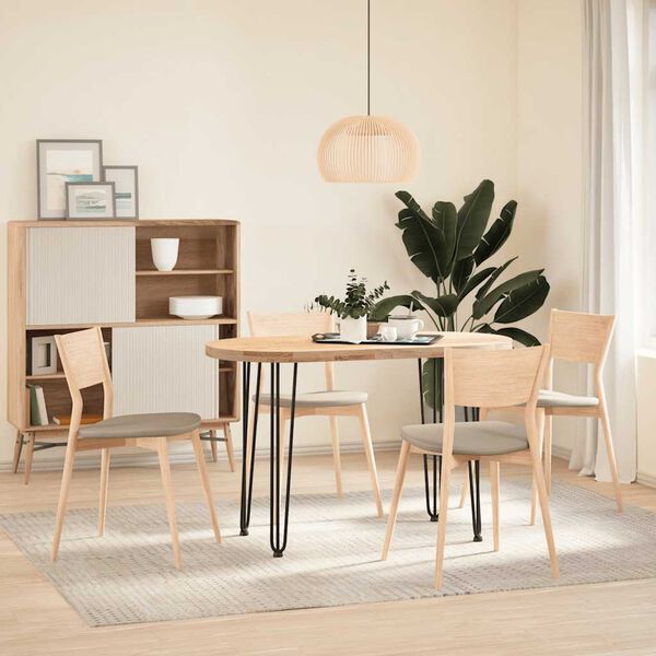 vidaXL πόδια φουρκέτας για τραπέζια κονσόλας 4 τεμ. Μαύρο από μασίφ ατσάλι 72 εκ.