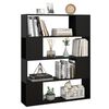 vidaXL Βιβλιοθήκη/Διαχωριστικό Χώρου Μαύρο 100 x 24 x 124 εκ.