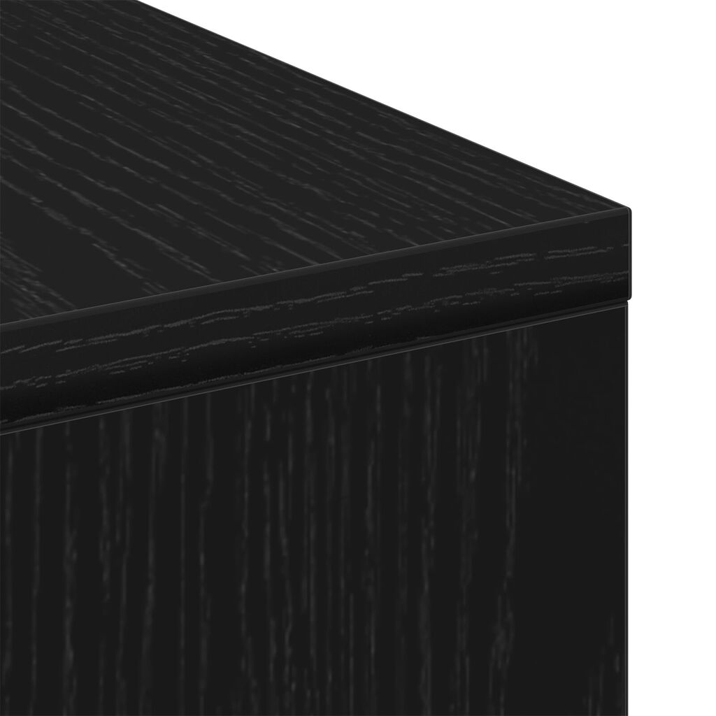vidaXL Τραπέζι σαλονιού Μαύρο Δρυς 90x90x28 εκ. Φτιαγμένο από ξύλο