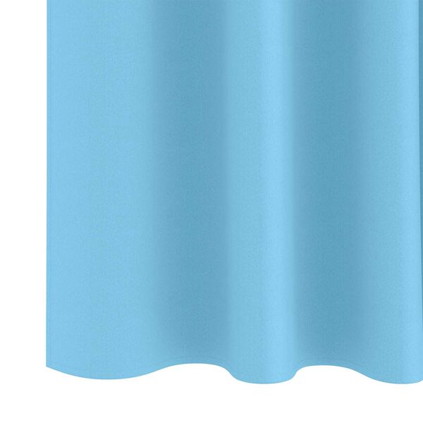 vidaXL Κουρτίνες με κουρτίνες 2 pcs Γαλάζιο 140 x 140 cm Πολυεστέρας
