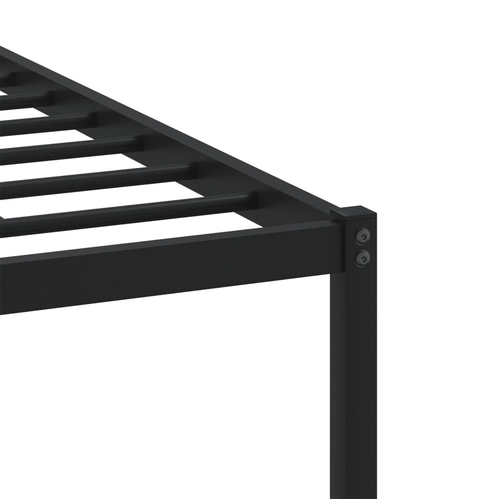 vidaXL Σκελετός Κρεβ. Χωρίς Στρώμα Sonoma Δρυς 120x190 εκ. Μεταλλικό