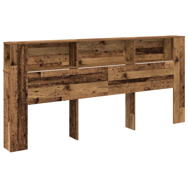 vidaXL Κεφαλάρι Ντουλάπα Παλιού Ξύλου 220x18,5x104,5 εκ