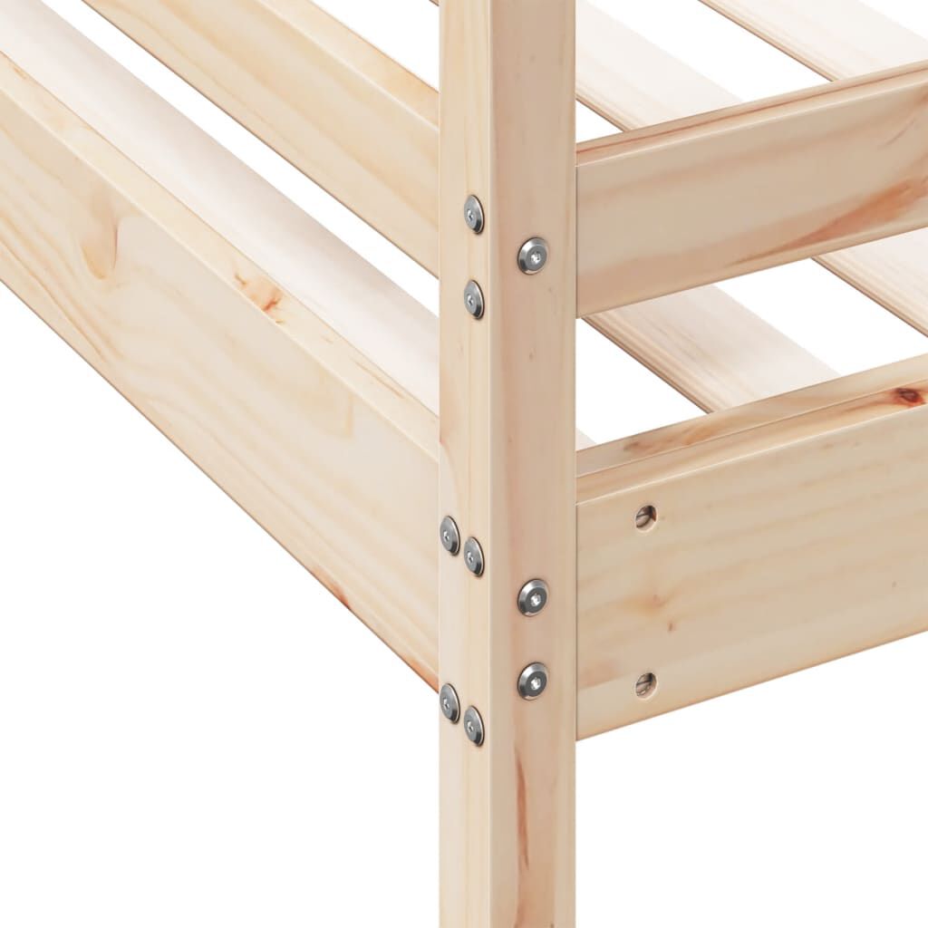 vidaXL Κουκέτα 80x200/120x200 εκ. από Μασίφ Ξύλο Πεύκου