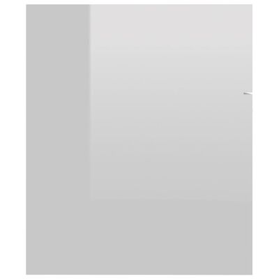 vidaXL Ντουλάπι Νιπτήρα Γυαλιστερό Λευκό 60x38,5x46 εκ. Μοριοσανίδα