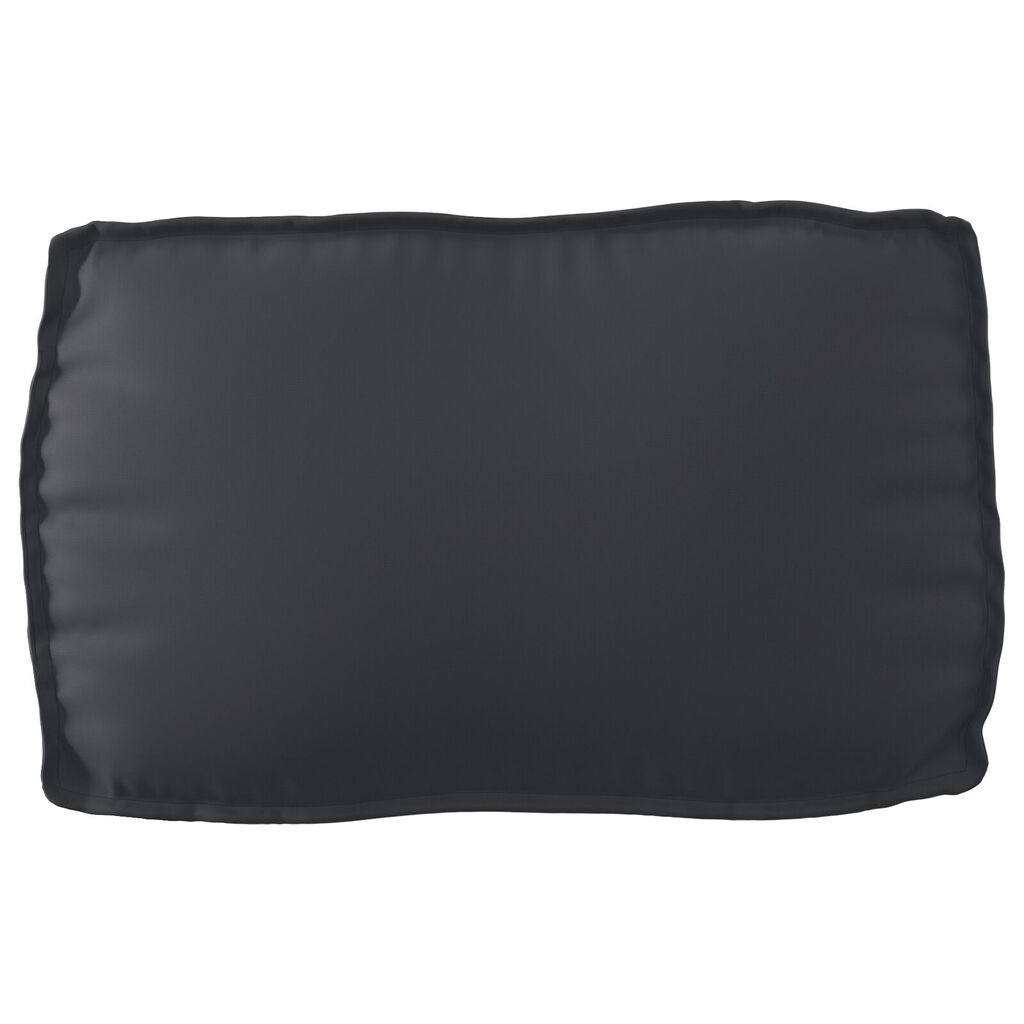 vidaXL Σετ Μάλλινων Μαξιλαριών 3 Τεμαχίων Μαύρο Oxford Fabric