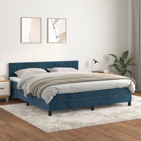 vidaXL &Kappa;&rho;&epsilon;&beta;ά&tau;&iota; Boxspring &mu;&epsilon; &Sigma;&tau;&rho;ώ&mu;&alpha; &Sigma;&kappa;&omicron;ύ&rho;&omicron; &Mu;&pi;&lambda;&epsilon; 180x200 &epsilon;&kappa;. &Beta;&epsilon;&lambda;&omicron;ύ&delta;&iota;&nu;&omicron;