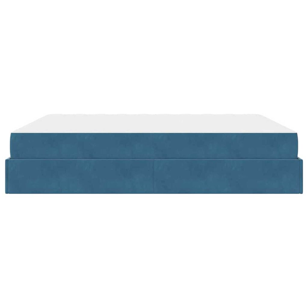 vidaXL Σκελετός Κρεβατιού Άλλο Μπλε 180 x 200 cm Βελούδο