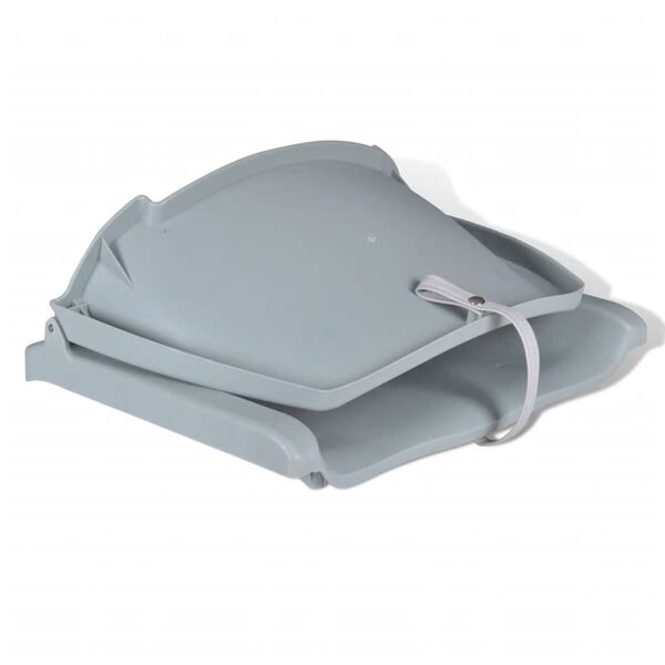 vidaXL Κάθισμα Σκάφους Πτυσσόμενη Πλάτη Γκρι 48x51x41εκ Χωρίς Μαξιλάρι