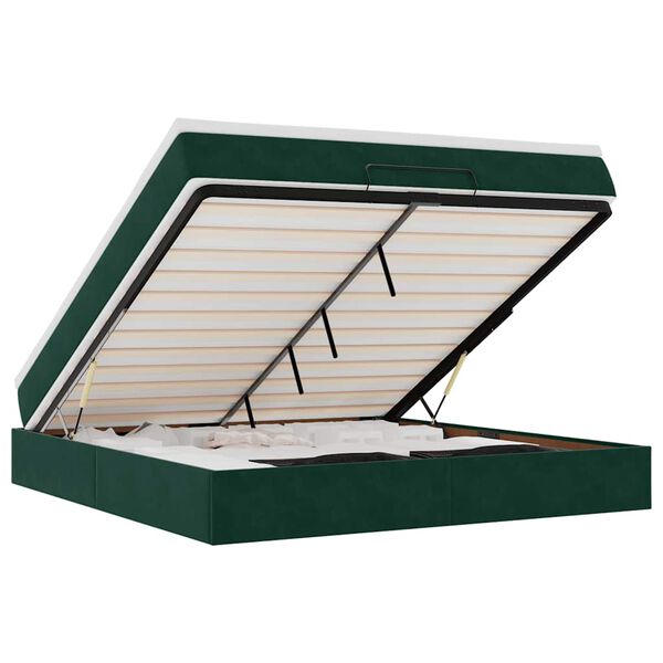 vidaXL &Omicron;&theta;&omega;&mu;&alpha;&nu;&iota;&kappa;ό &kappa;&rho;&epsilon;&beta;ά&tau;&iota; &mu;&epsilon; &sigma;&tau;&rho;ώ&mu;&alpha; &sigma;&kappa;&omicron;ύ&rho;&omicron; &pi;&rho;ά&sigma;&iota;&nu;&omicron; 180x200cm Velvet