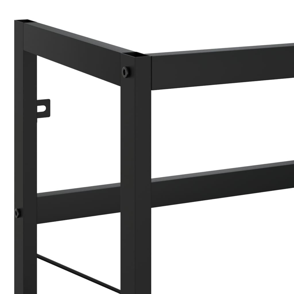 vidaXL Έπιπλο Μπάνιου Μαύρο 40 x 38 x 83 εκ. Σιδερένιο