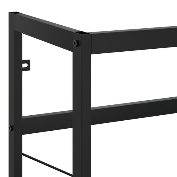 vidaXL Έπιπλο Μπάνιου Μαύρο 40 x 38 x 83 εκ. Σιδερένιο