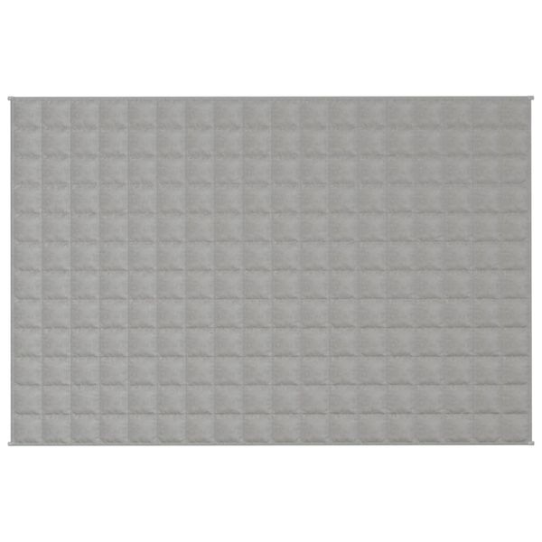 vidaXL Κουβέρτα Βαρύτητας Γκρι 120 x 180 εκ. 9 κ. Υφασμάτινη