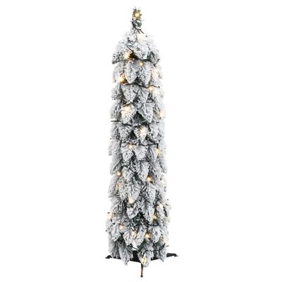 vidaXL Χριστουγ. Δέντρο Τεχνητό Προφωτισμένο με 30 LED/ Χιόνι 60 εκ.