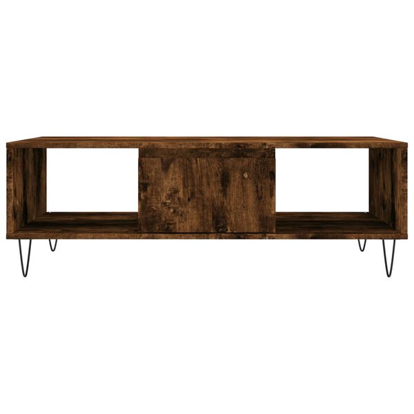 vidaXL Τραπεζάκι Σαλονιού Καπνιστή Δρυς 104x60x35 εκ. Επεξεργ. Ξύλο