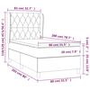vidaXL &Kappa;&rho;&epsilon;&beta;ά&tau;&iota; Boxspring &mu;&epsilon; &Sigma;&tau;&rho;ώ&mu;&alpha; &Sigma;&kappa;&omicron;ύ&rho;&omicron; &Mu;&pi;&lambda;&epsilon; 80 x 200 &epsilon;&kappa;. &Beta;&epsilon;&lambda;&omicron;ύ&delta;&iota;&nu;&omicron;