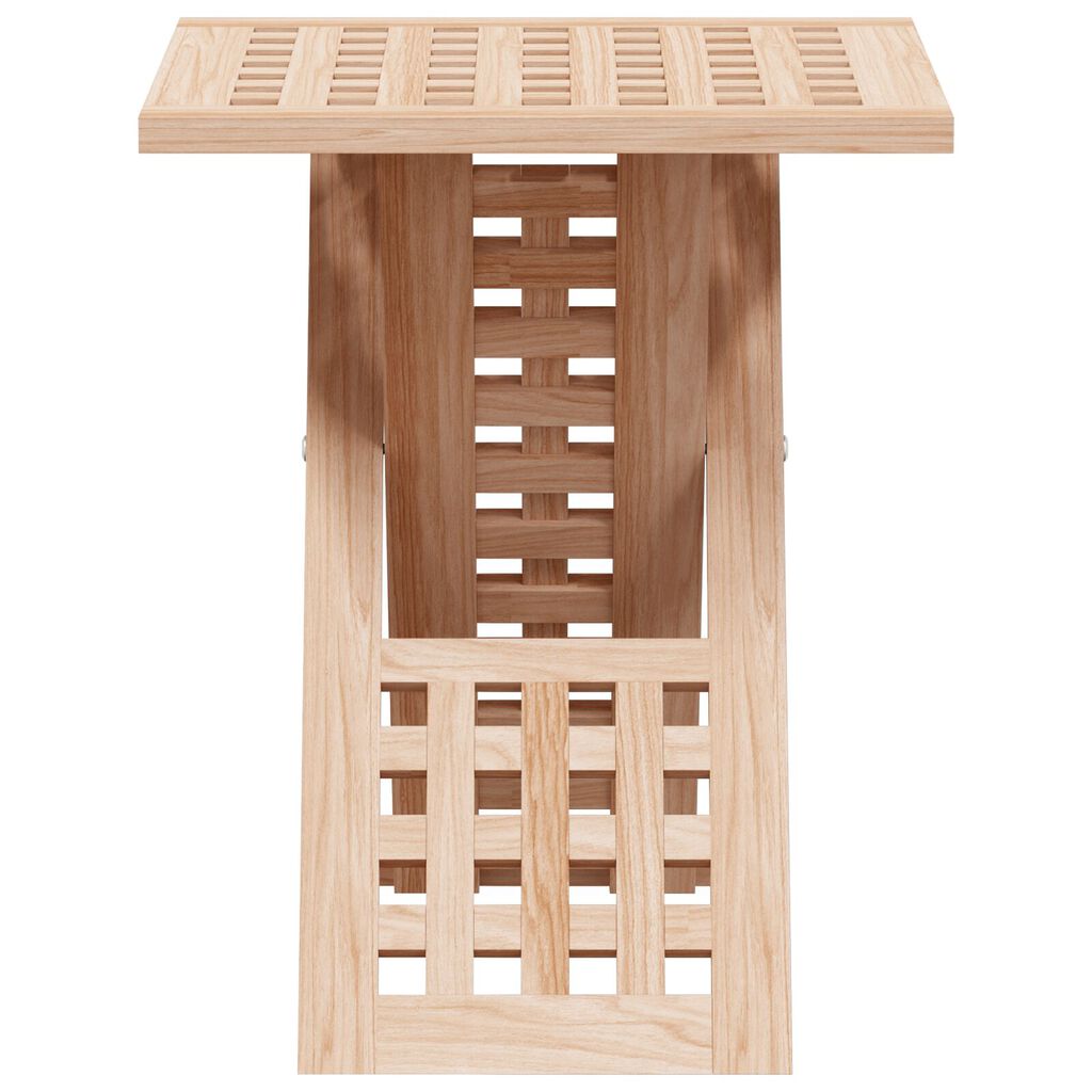 vidaXL Τραπεζάκι σαλονιού Πτυσσόμενο 33x33x40,5 εκ Μασίφ ξύλο καρυδιά