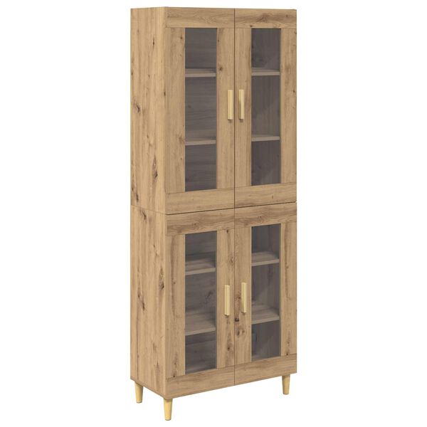 vidaXL Highboard Artisan Oak 69,5 x 34 x 180 &epsilon;&kappa;. &Epsilon;&pi;&epsilon;&xi;&epsilon;&rho;&gamma;&alpha;&sigma;&mu;έ&nu;&omicron; &xi;ύ&lambda;&omicron;