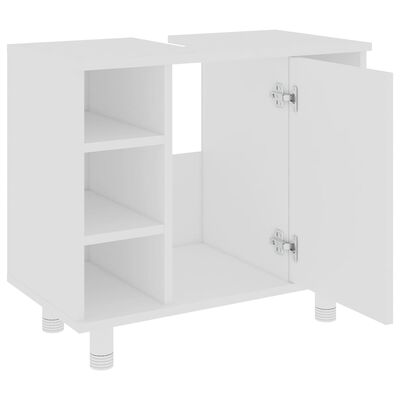 vidaXL Ντουλάπι Νιπτήρα Λευκό 60 x 32 x 53,5 εκ. Μοριοσανίδα