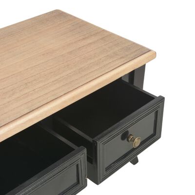 280051 vidaXL TV Cabinet Black 100x35x35 cm Wood