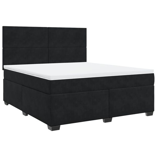 vidaXL &Kappa;&rho;&epsilon;&beta;ά&tau;&iota; Boxspring &mu;&epsilon; &Sigma;&tau;&rho;ώ&mu;&alpha; &Mu;&alpha;ύ&rho;&omicron; 180x200 &epsilon;&kappa;. &Beta;&epsilon;&lambda;&omicron;ύ&delta;&iota;&nu;&omicron;