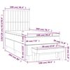 vidaXL &Kappa;&rho;&epsilon;&beta;ά&tau;&iota; Boxspring &mu;&epsilon; &Sigma;&tau;&rho;ώ&mu;&alpha; &Sigma;&kappa;&omicron;ύ&rho;&omicron; &Pi;&rho;ά&sigma;&iota;&nu;&omicron; 100x200&epsilon;&kappa;. &Beta;&epsilon;&lambda;&omicron;ύ&delta;&iota;&nu;&omicron;
