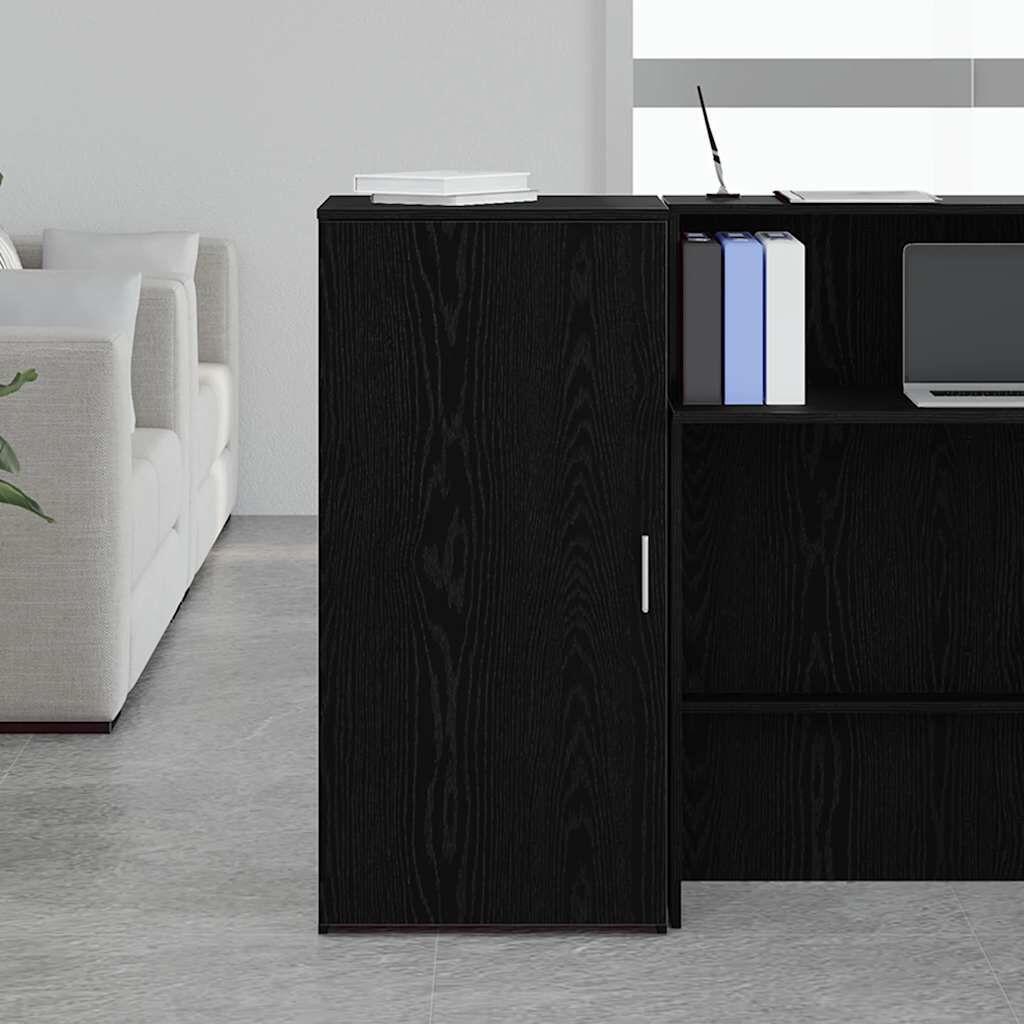 ντουλάπι αποθήκευσης vidaXL Μαύρο 50x45x103,5 cm Κατασκευασμένο ξύλο
