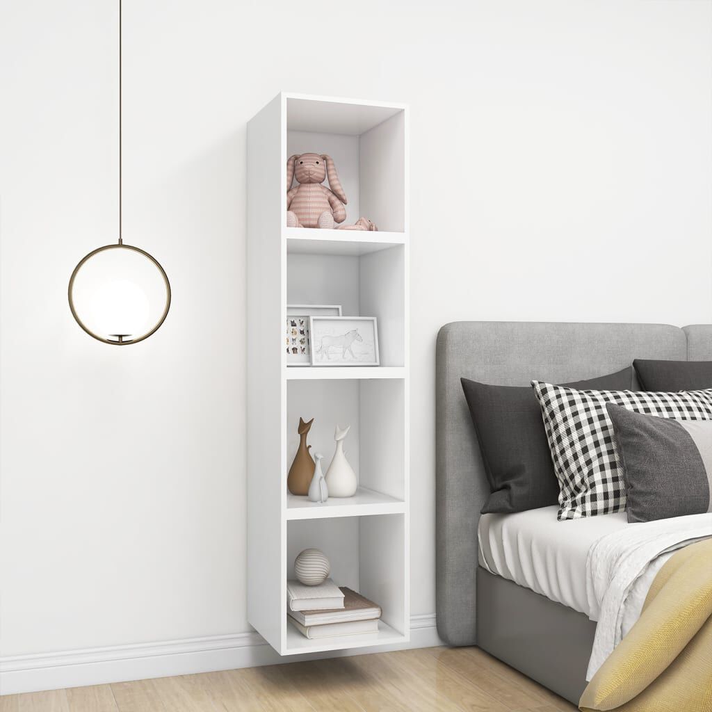 vidaXL Ντουλάπι Τοίχου Λευκό 37 x 37 x 37 εκ. από Επεξ. Ξύλο