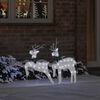 vidaXL LED Ρούντερ 2 pcs Ψυχρό Λευκό ύφασμα