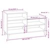 vidaXL Παπουτσοθήκη Γκρι Sonoma 102x36x60 εκ. από Επεξεργασμένο Ξύλο