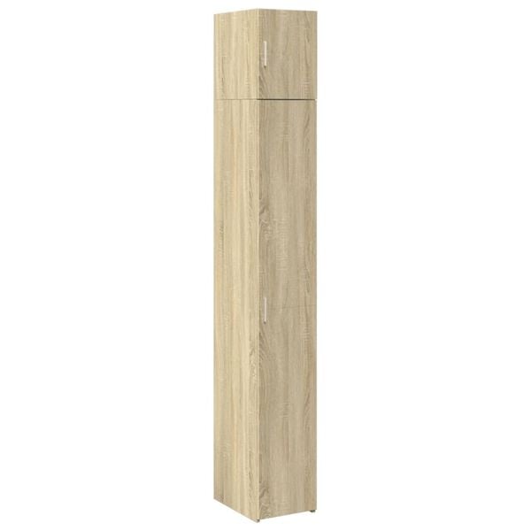 vidaXL Ντουλάπι Αποθήκευσης Στενό Δρυς 30x42,5x225 εκ. Επεξεργ. Ξύλο