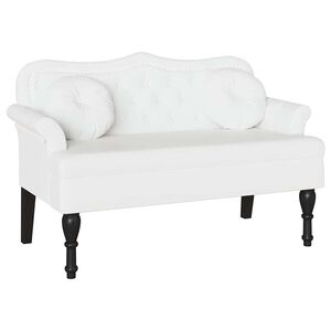 vidaXL &Kappa;&alpha;&nu;&alpha;&pi;έ&sigmaf; Chesterfield &Lambda;&epsilon;&upsilon;&kappa;ό 120,5 x 65 x 75 &epsilon;&kappa;. &Tau;&epsilon;&chi;&nu;&eta;&tau;ό &Delta;έ&rho;&mu;&alpha;