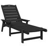 vidaXL Έπιπλα Χαλάρωσης Κήπου 3 pcs Μαύρο 38 x 38 x 46cm Πολυαιθυλένιο