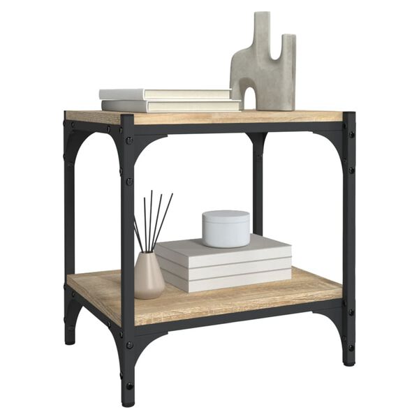 vidaXL Έπιπλο Τηλεόρασης Sonoma Δρυς 40x33x41 εκ. Επεξ. Ξύλο & Ατσάλι