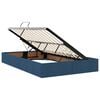vidaXL Κρεβάτι Αποθήκης με στρώμα Μπλε 120 x 200 cm Τεχνητό Δέρμα