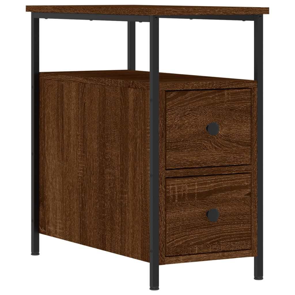 vidaXL Κομοδίνο Καφέ Δρυς 30 x 60 x 60 εκ. από Επεξεργασμένο Ξύλο