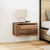 vidaXL Τοίχου κομοδίνο Παλαιό ξύλο 50 x 36 x 30 εκ Επεξεργασμένο ξύλο